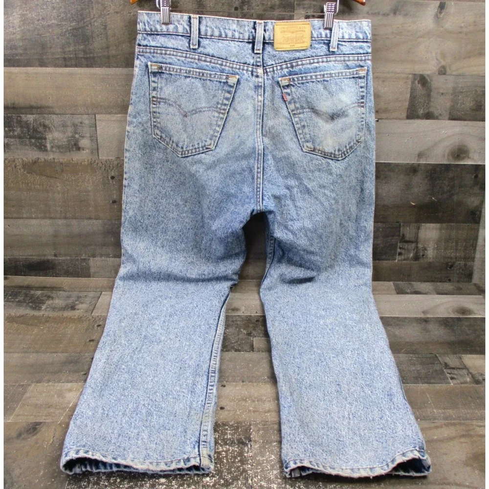 Vintage Levis 540 Jeans Mens 36x32 Blue Acid Wash Straight Grunge Made in USA
